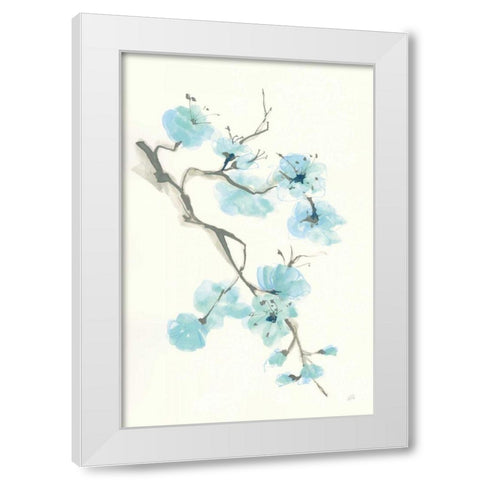 Tinted Branch I White Modern Wood Framed Art Print by Paschke, Chris