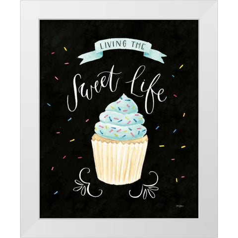 Sweet Life IV Dark White Modern Wood Framed Art Print by Jackson, Jenaya
