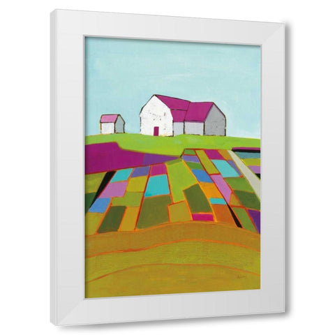Field of Dreams White Modern Wood Framed Art Print by Adams, Phyllis