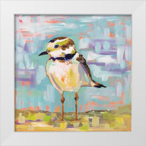 Coastal Plover II White Modern Wood Framed Art Print by Vertentes, Jeanette