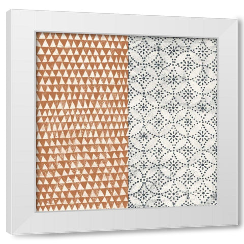 Maki Tile IV White Modern Wood Framed Art Print by Lovell, Kathrine