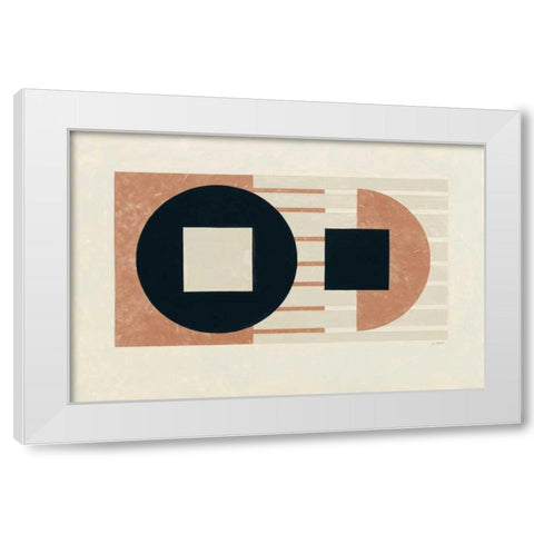 Laterally Speaking Warm White Modern Wood Framed Art Print by Schick, Mike