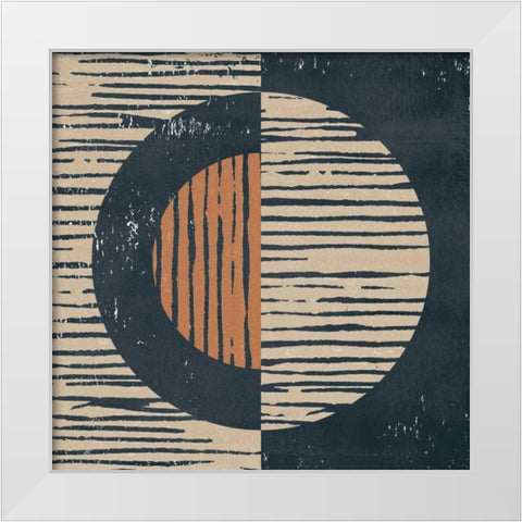 Primitive I White Modern Wood Framed Art Print by Hershey, Moira