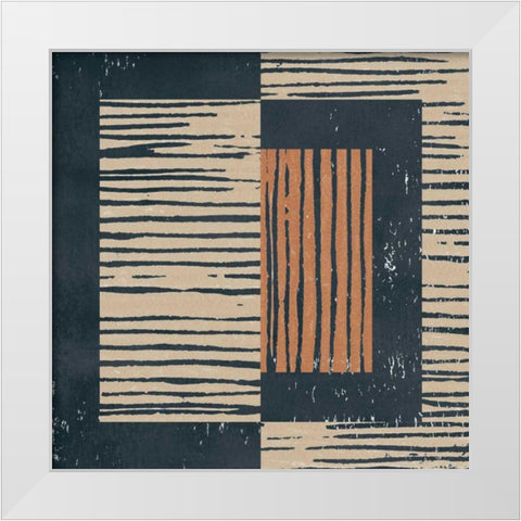 Primitive II White Modern Wood Framed Art Print by Hershey, Moira