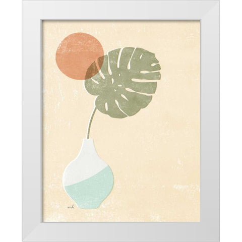 Sun Palm I Mint White Modern Wood Framed Art Print by Hershey, Moira