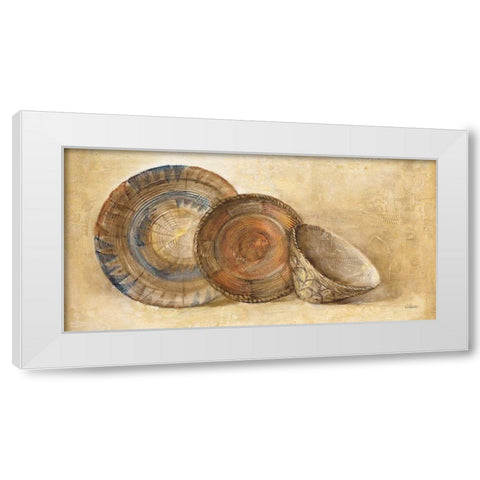 Woven Vessels I Navy Crop White Modern Wood Framed Art Print by Hristova, Albena