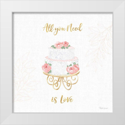 All You Need is Love IX White Modern Wood Framed Art Print by Grove, Beth
