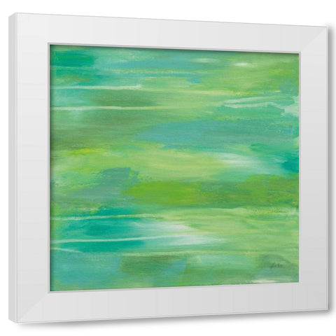 Elation White Modern Wood Framed Art Print by Vertentes, Jeanette