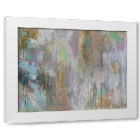 Frolic White Modern Wood Framed Art Print by Vertentes, Jeanette