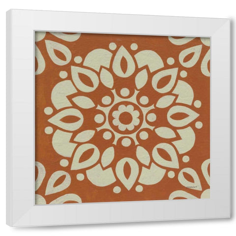 Terra Cotta Tile II White Modern Wood Framed Art Print by Lovell, Kathrine
