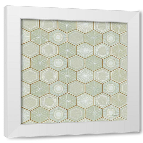 Hex I White Modern Wood Framed Art Print by Lovell, Kathrine