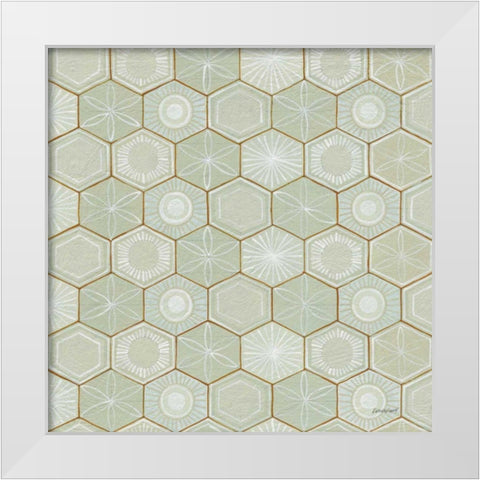 Hex I White Modern Wood Framed Art Print by Lovell, Kathrine