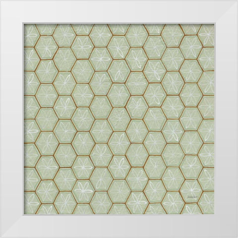Hex II White Modern Wood Framed Art Print by Lovell, Kathrine