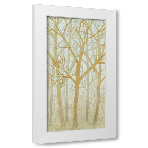 Spring Trees I White Modern Wood Framed Art Print by Lovell, Kathrine