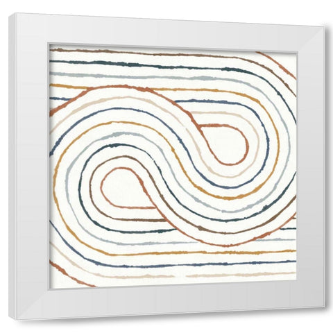 Rainbow Road I White Modern Wood Framed Art Print by Hershey, Moira