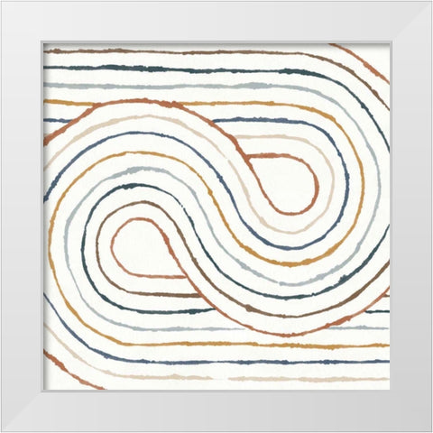 Rainbow Road I White Modern Wood Framed Art Print by Hershey, Moira