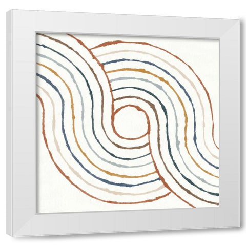 Rainbow Road II White Modern Wood Framed Art Print by Hershey, Moira