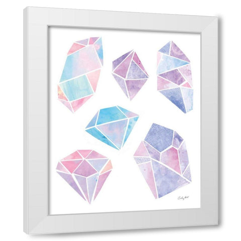 Shine I White Modern Wood Framed Art Print by Prahl, Courtney