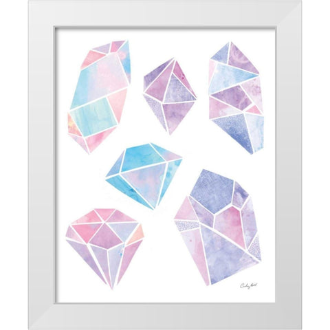 Shine I White Modern Wood Framed Art Print by Prahl, Courtney