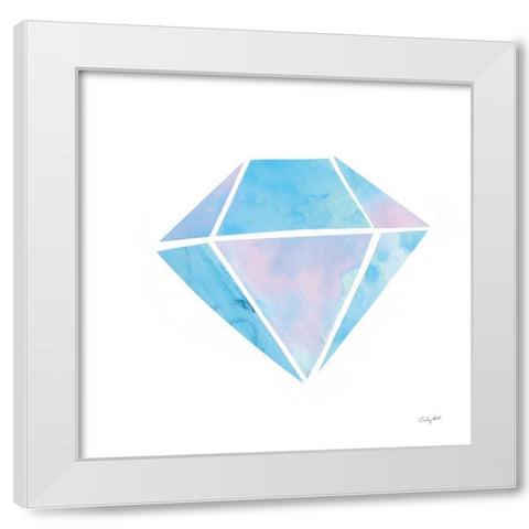 Shine III White Modern Wood Framed Art Print by Prahl, Courtney