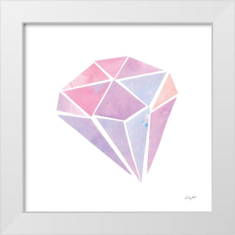Shine V White Modern Wood Framed Art Print by Prahl, Courtney