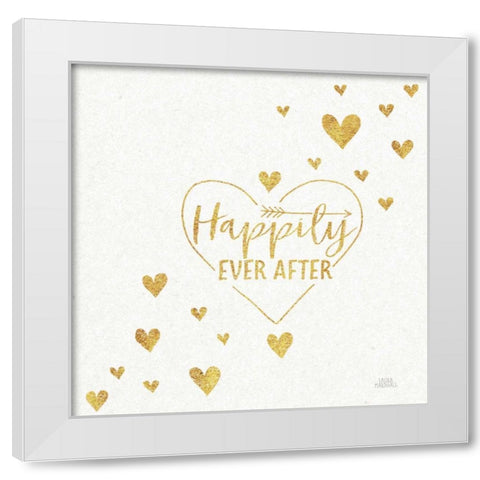 Lovestruck IV Sq White Modern Wood Framed Art Print by Marshall, Laura