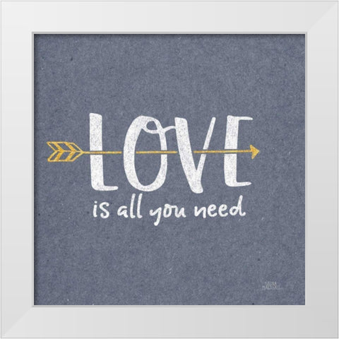 Lovestruck V Sq White Modern Wood Framed Art Print by Marshall, Laura