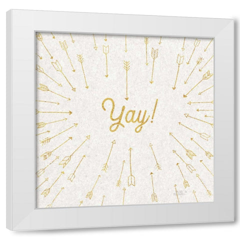 Lovestruck VI Sq White Modern Wood Framed Art Print by Marshall, Laura