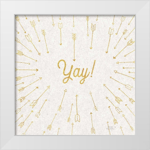 Lovestruck VI Sq White Modern Wood Framed Art Print by Marshall, Laura