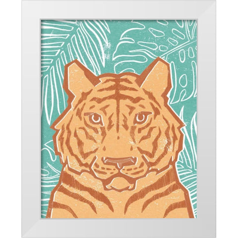 Jungle I White Modern Wood Framed Art Print by Hershey, Moira