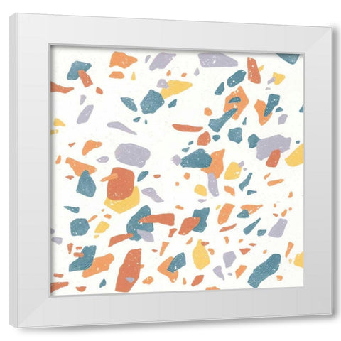 Terrazzo Sunset II White Modern Wood Framed Art Print by Hershey, Moira