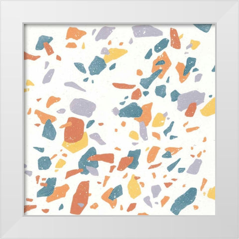 Terrazzo Sunset II White Modern Wood Framed Art Print by Hershey, Moira