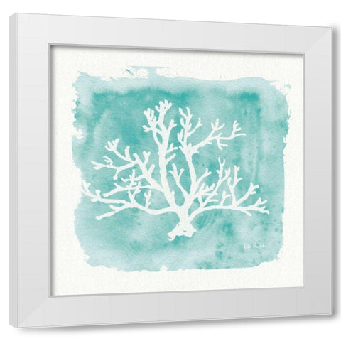 Water Coral Cove V White Modern Wood Framed Art Print by Audit, Lisa