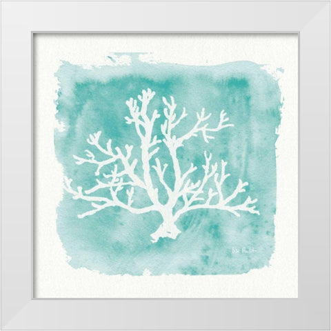 Water Coral Cove V White Modern Wood Framed Art Print by Audit, Lisa