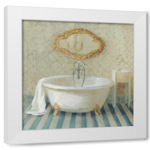 Victorian Bath II White Modern Wood Framed Art Print by Nai, Danhui