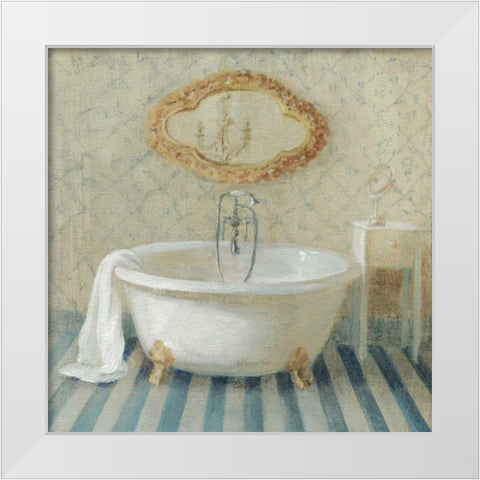 Victorian Bath II White Modern Wood Framed Art Print by Nai, Danhui