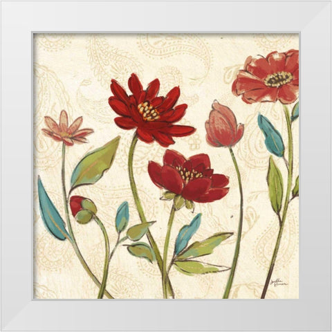 Red Gold Beauties I Crop White Modern Wood Framed Art Print by Penner, Janelle