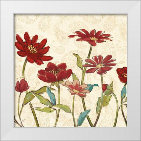 Red Gold Beauties III Crop White Modern Wood Framed Art Print by Penner, Janelle