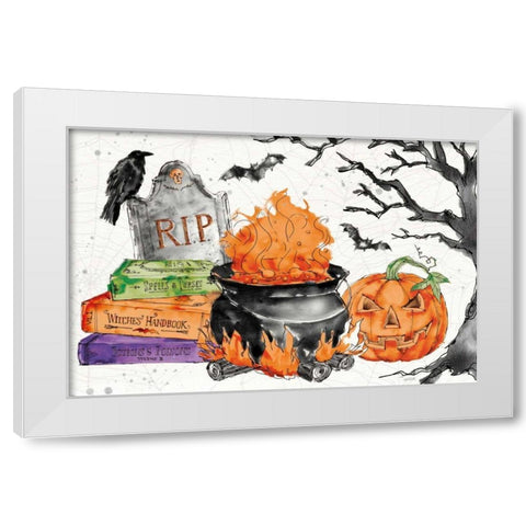 Phantoms of the Night I Color White Modern Wood Framed Art Print by Tavoletti, Anne