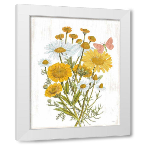 White Barn Flowers X White Modern Wood Framed Art Print by Schlabach, Sue