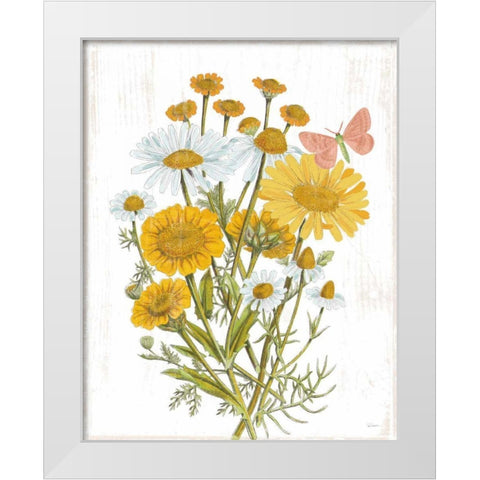 White Barn Flowers X White Modern Wood Framed Art Print by Schlabach, Sue