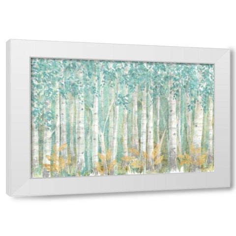 Natures Leaves I White Modern Wood Framed Art Print by Grove, Beth