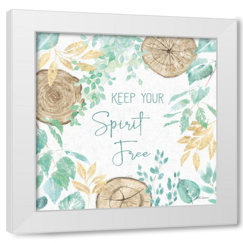 Natures Leaves V White Modern Wood Framed Art Print by Grove, Beth