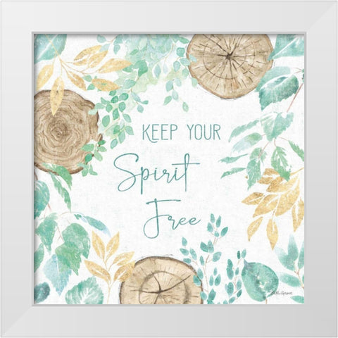 Natures Leaves V White Modern Wood Framed Art Print by Grove, Beth