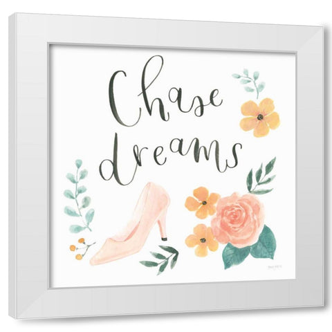 Chase Dreams I White Modern Wood Framed Art Print by Jackson, Jenaya