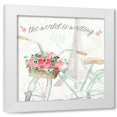 Boho Ride III White Modern Wood Framed Art Print by June, Dina