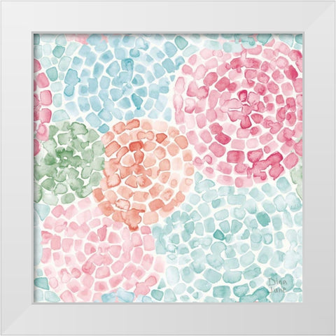 Boho Ride Pattern IVA White Modern Wood Framed Art Print by June, Dina