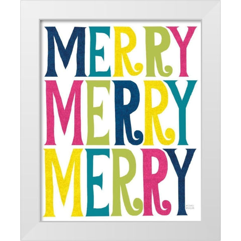 Holiday on Wheels XI Bright White Modern Wood Framed Art Print by Mullan, Michael