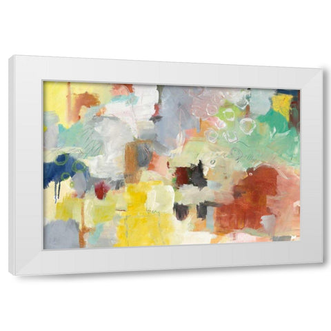 Summer Rising White Modern Wood Framed Art Print by Urban, Mary