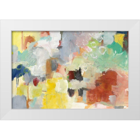 Summer Rising White Modern Wood Framed Art Print by Urban, Mary